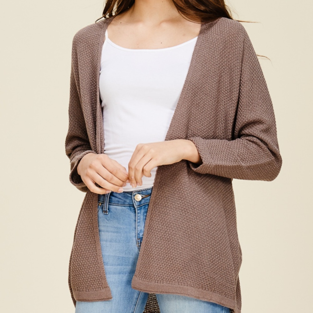 NWT Mocha Lightweight Cardigan - Picture 6 of 7